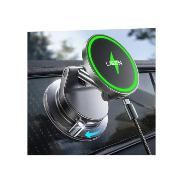 LISEN for 15W Magsafe Car Mount Charger, Magnetic Phone Holders for Your Car