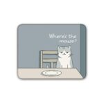 Non-Slip Mouse Pad Mousepad, Cat Pattern, 8x10 inch