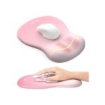 TECKNET Ergonomic Mouse Pad with Wrist Rest, Smooth Surface & Non-Slip Base
