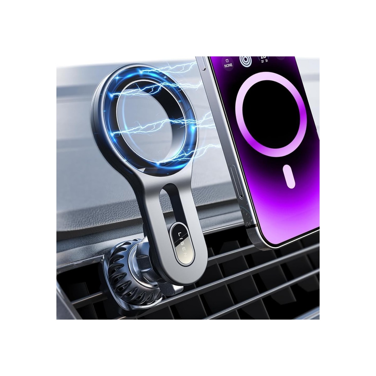LISEN for MagSafe Car Mount, Magnetic Phone Holder for Car Vent Phone Mount-1 LISEN for MagSafe Car Mount, Magnetic Phone Holder for Car Vent Phone Mount - Image 1