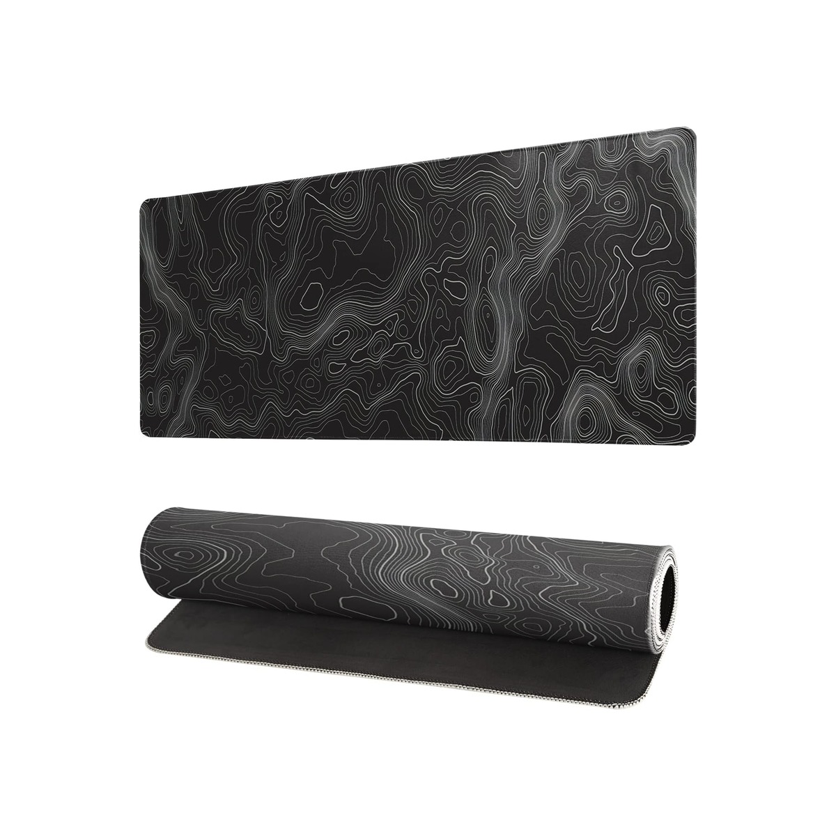 Topographic Contour Extended Big Mouse Pad Large,Gaming Mouse Pad Desk Pad-1 Topographic Contour Extended Big Mouse Pad Large,Gaming Mouse Pad Desk Pad - Image 1