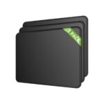 MROCO 3-Pack Mouse Pads, 30% Larger Surface, 8.5 x 11 in, Black