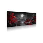 Extended Gaming Mouse Pad, Large Mouse Mat 3 mm Nature Rubber Base Mousepad with