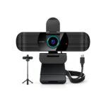 Pro HD 1080p/30fps Webcam with Tripod, External USB Camera for PC/Laptop