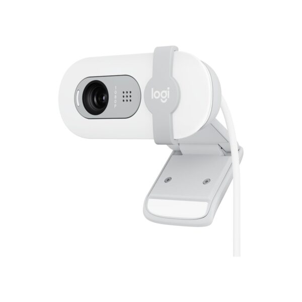Logitech Brio 100 Full HD 1080p Webcam for Streaming and Meetings - White