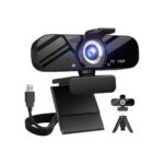 Tewiky Full HD Webcam with Built-in Microphone and Rotatable Tripod