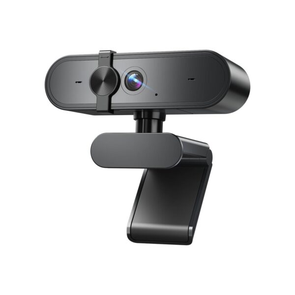 1080P Webcam Computer Camera with Microphone & Wide View - Auto Light Correction
