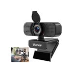 Full HD 1080P Webcam with Microphone, Noise-Canceling, Privacy Cover