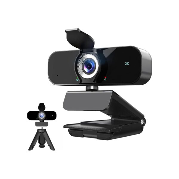 Webcam for Computer, USB Plug&Play, Auto Low Light Correction, Privacy Cover