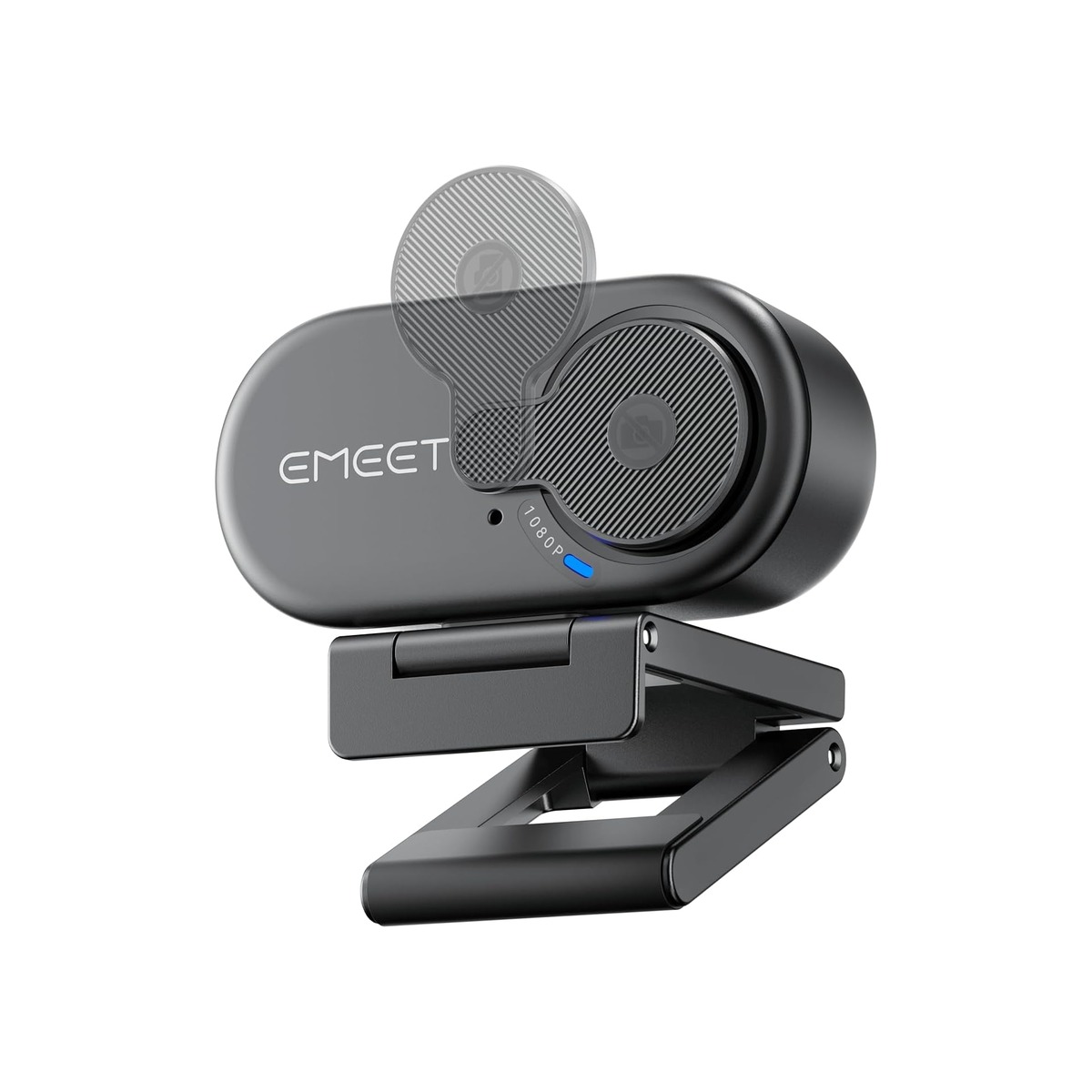 EMEET C100 1080P Webcam for PC w/Rotating Privacy Cover, Mic & Metal Clip-1 EMEET C100 1080P Webcam for PC w/Rotating Privacy Cover, Mic & Metal Clip - Image 1