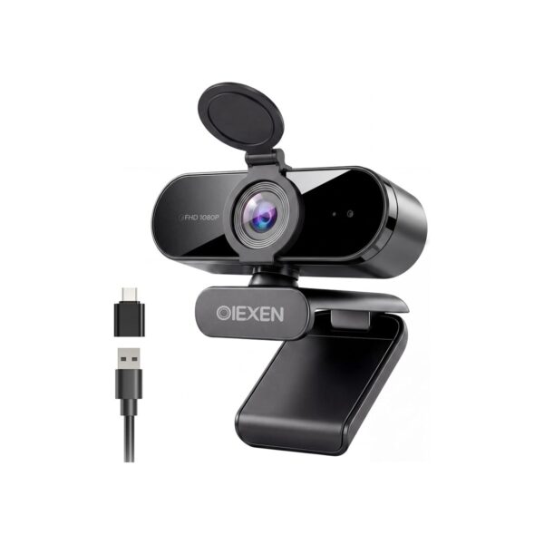 1080P Webcam with Microphone Noise Reduction Auto Exposure