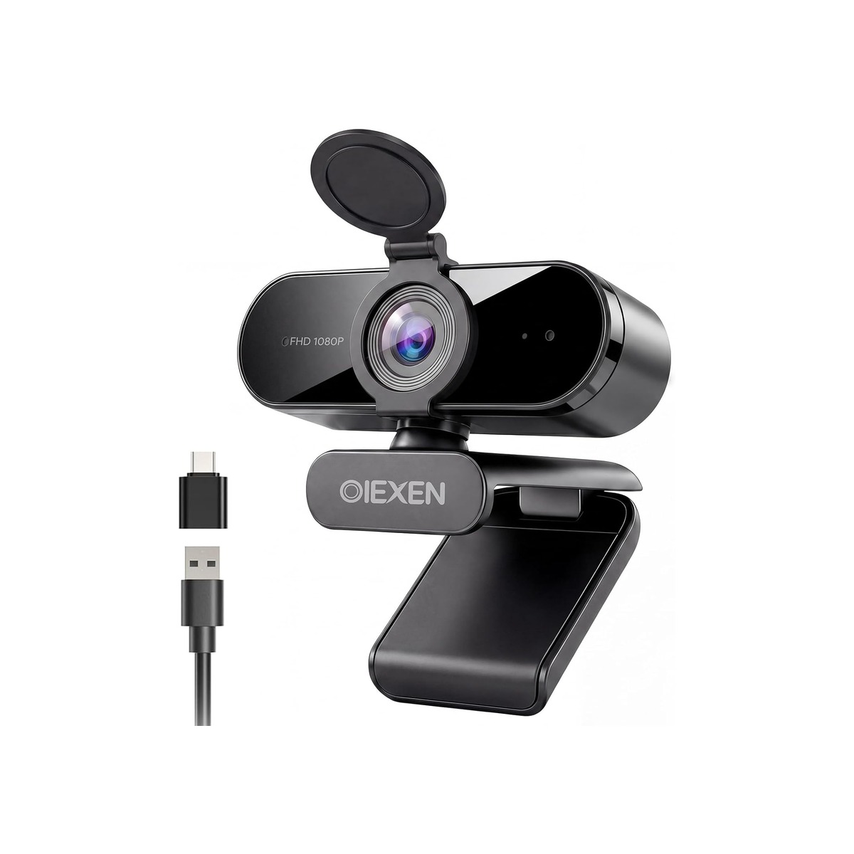 1080P Webcam with Microphone Noise Reduction Auto Exposure-1 1080P Webcam with Microphone Noise Reduction Auto Exposure - Image 1