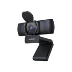AUSDOM AF640 1080P Webcam with Microphone, 90°FOV USB PC Camera Webcam with