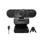 1080p webcam for pc with microphone, Auto Focus, with Privacy Cover