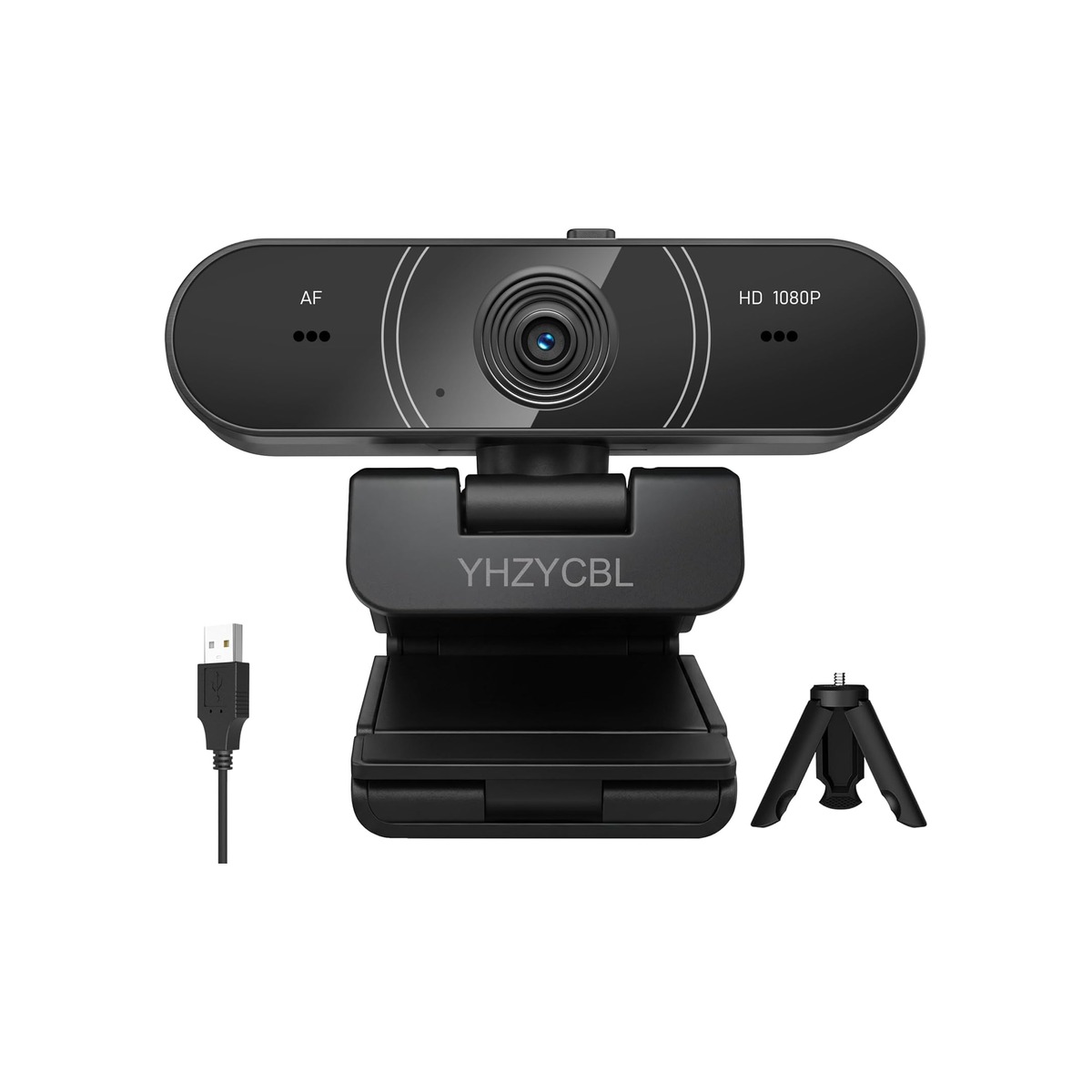 1080p webcam for pc with microphone, Auto Focus, with Privacy Cover-1 1080p webcam for pc with microphone, Auto Focus, with Privacy Cover - Image 1