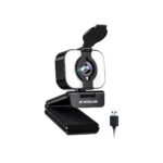 Atatat 2K Webcam for PC with Light, Microphone, Privacy Cover