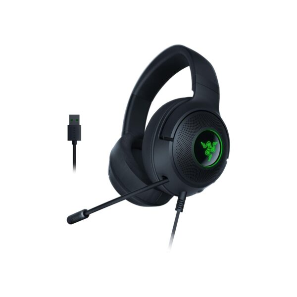 Razer Kraken V3 X Wired USB Gaming Headset, Lightweight, Black