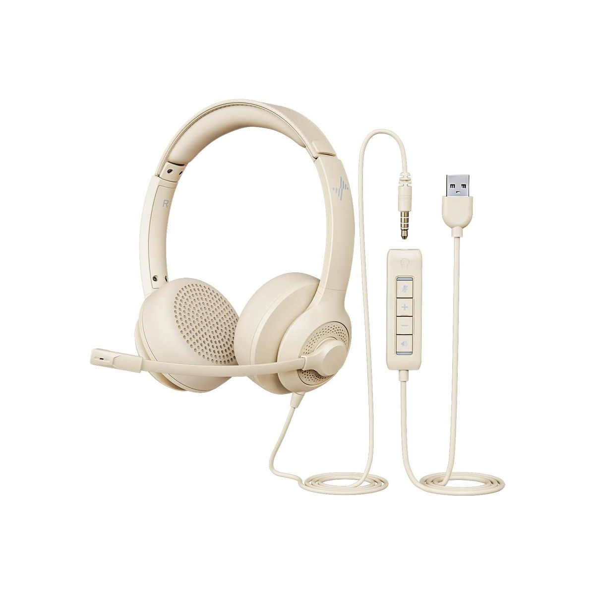 JIAMQISHI USB Headset with Microphone for PC (B0F4CVVL67)-1 JIAMQISHI USB Headset with Microphone for PC (B0F4CVVL67) - Image 1