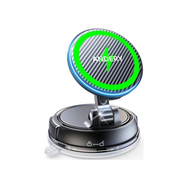 ANDERY Only for iPhone Magsafe Car Mount Charger [15W Fast Wireless Charge