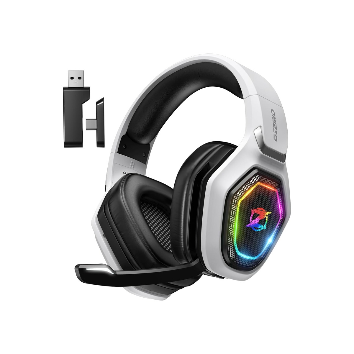 Ozeino Wireless Gaming Headset for PS5, PC, Switch| Lossless Audio-40H Batt-1 Ozeino Wireless Gaming Headset for PS5, PC, Switch| Lossless Audio-40H Batt - Image 1