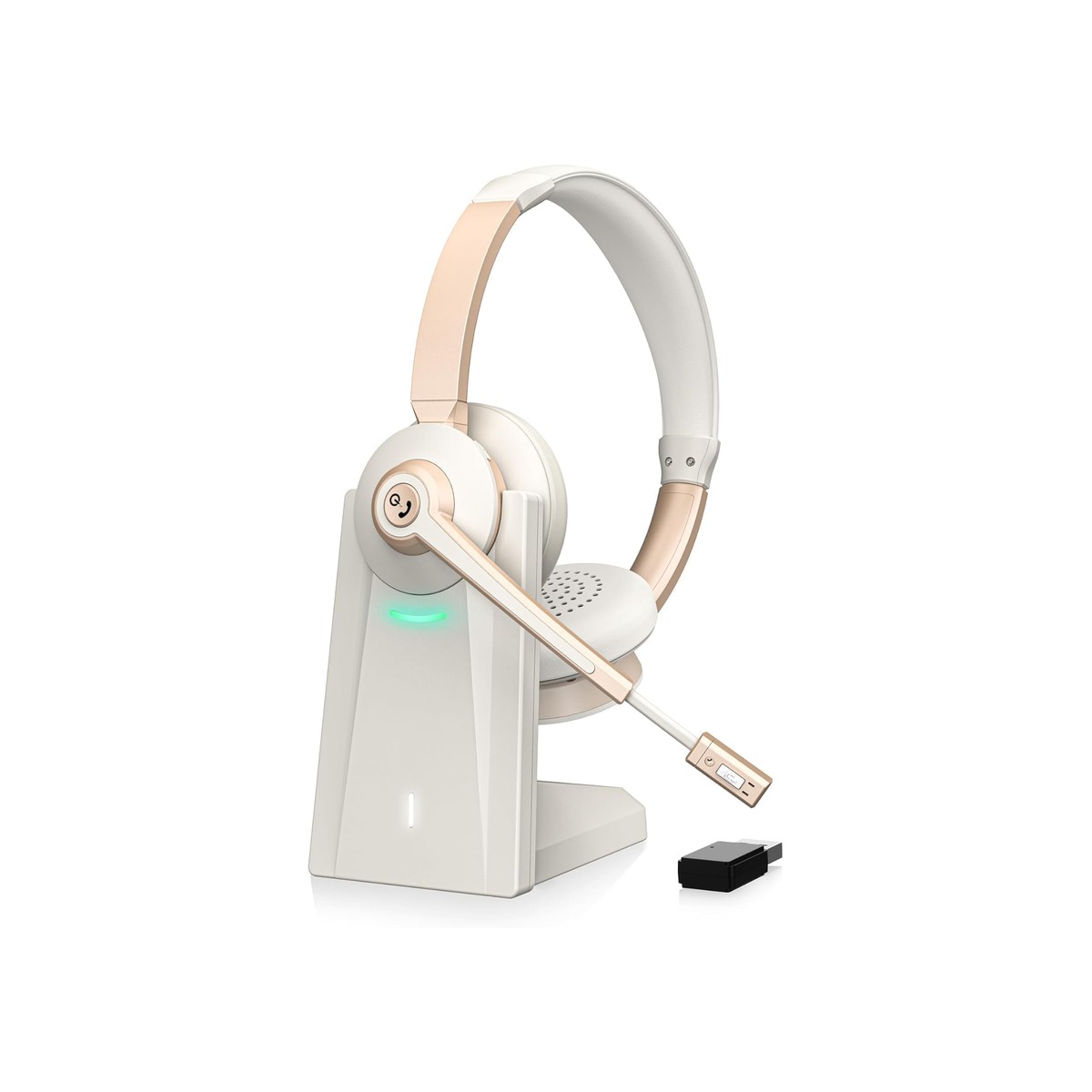 Wireless Headset, Bluetooth Headphones with Microphone AI Noise Canceling/Charge-1 Wireless Headset, Bluetooth Headphones with Microphone AI Noise Canceling/Charge - Image 1