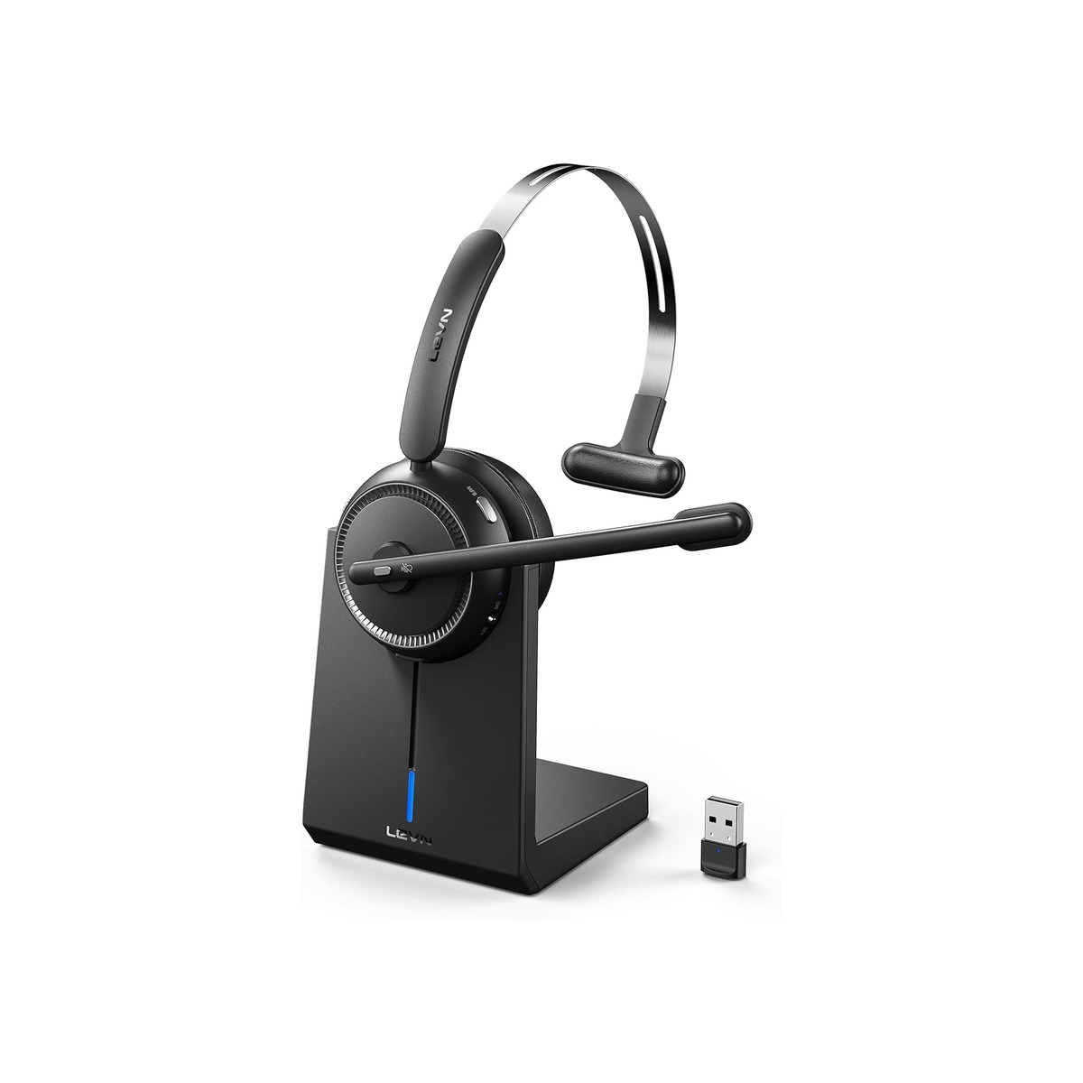 LEVN Wireless Headset 5.2 for Call Center, BluetoothHeadphones with Mic for-1 LEVN Wireless Headset 5.2 for Call Center, BluetoothHeadphones with Mic for - Image 1