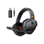 NUBWO Wireless Gaming Headset with Mic for Ps5 Ps4 PC, Zero Interference
