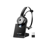 TECKNET Wireless Headset for Work Bluetooth Headphones with Mic USB Dongle