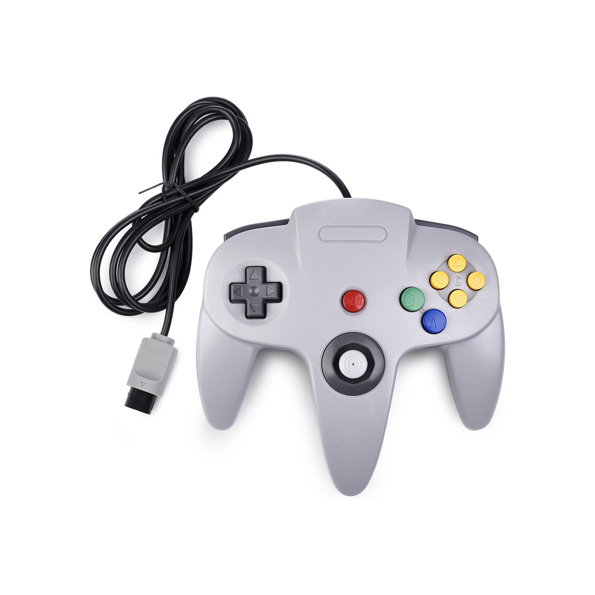 KIWITATA Classic N64 Controller, N64 Wired Remote Joystick Gamepad Controller-1 KIWITATA Classic N64 Controller, N64 Wired Remote Joystick Gamepad Controller - Image 1