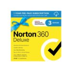 Norton 360 Deluxe, Antivirus software for 3 Devices with Auto-Renewal – Includes