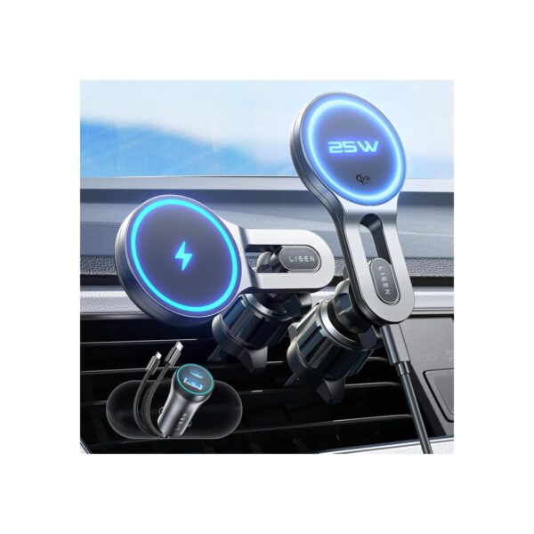 LISEN for Qi2.2 25W MagSafe Car Mount Charger