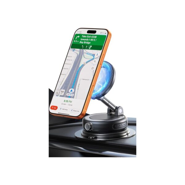 NeverFall Car Phone Mount for MagSafe, 89lbs Vacuum Suction