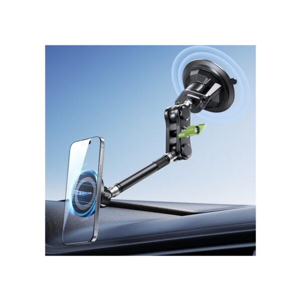 MAGIC JOHN Magnetic Car Phone Holder [Strong Suction&Strong Magnetic] 360°