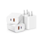 [4 Pack] USB C Charger Block Fast Charging Multiport Adpater [PD 20W USB-C & QC