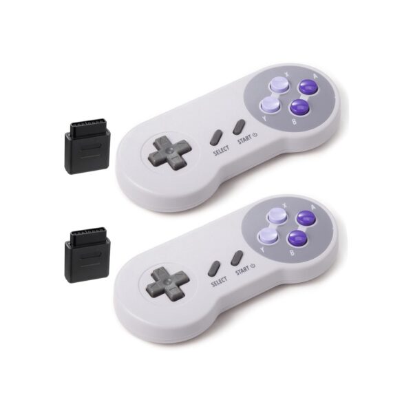 KIWITATA 2 Pack 2.4GHz Wireless Controller for SNES Original Console