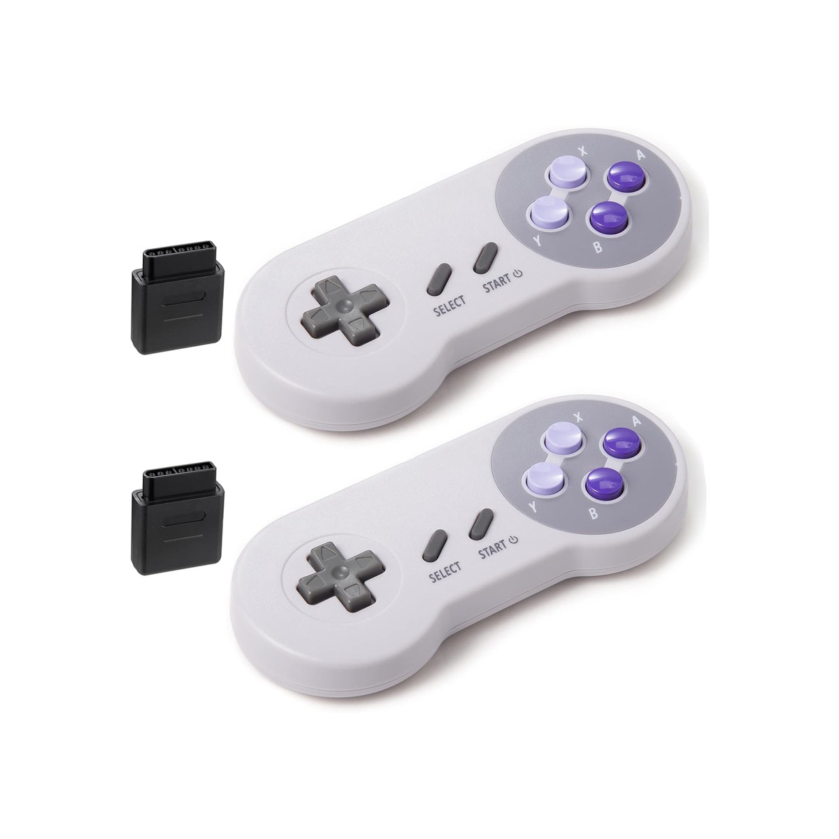 KIWITATA 2 Pack 2.4GHz Wireless Controller for SNES Original Console-1 KIWITATA 2 Pack 2.4GHz Wireless Controller for SNES Original Console - Image 1