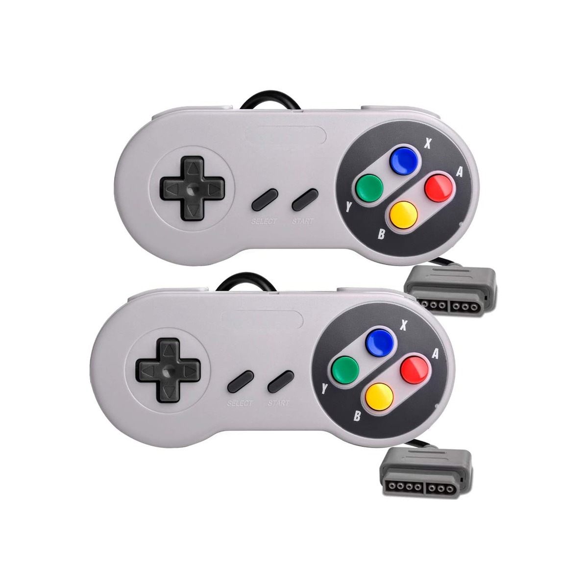 2 Packs Replacement Controller Gamepad for SNES-1 2 Packs Replacement Controller Gamepad for SNES - Image 1