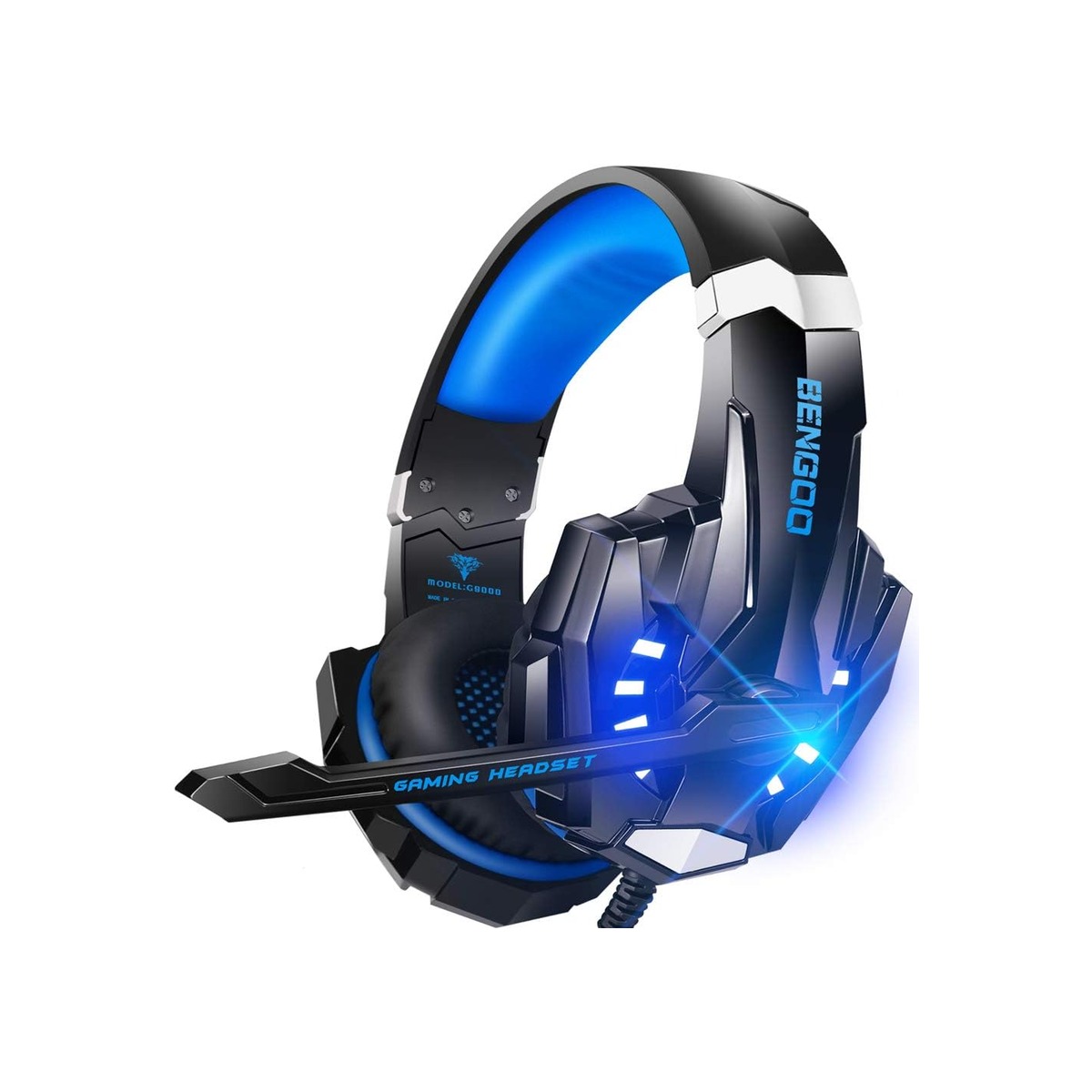 BENGOO G9000 Stereo Gaming Headset for PS4 PC Xbox One PS5 Controller-1 BENGOO G9000 Stereo Gaming Headset for PS4 PC Xbox One PS5 Controller - Image 1