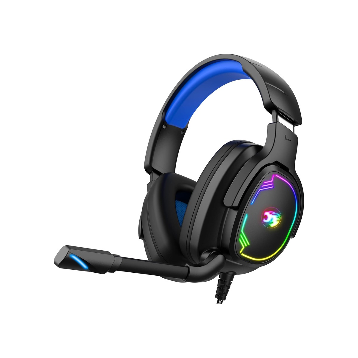 Jimonyer Gaming Headset for PS5 PS4 Xbox Series X|S PC Switch (Blue) - 7.1-1 Jimonyer Gaming Headset for PS5 PS4 Xbox Series X|S PC Switch (Blue) - 7.1 - Image 1