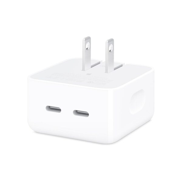 Apple 35W Dual USB-C Port Compact Power Adapter: Fast and Convenient Charging