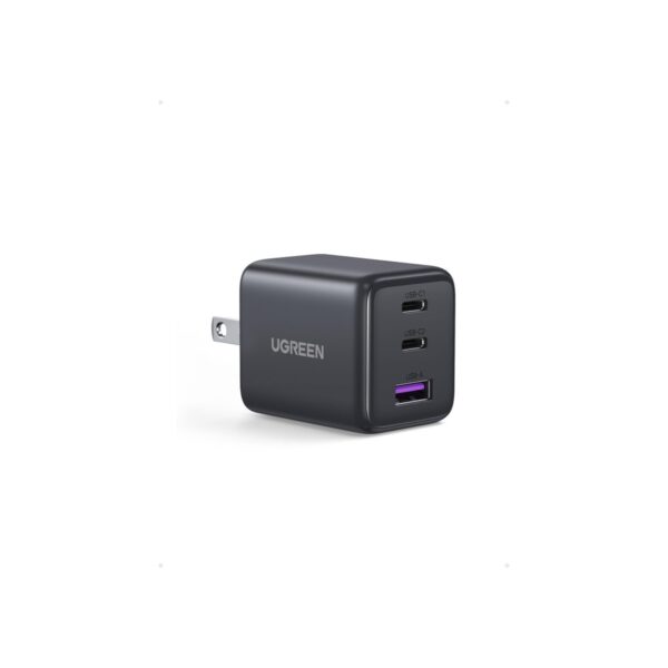 UGREEN 3-Port 30W USB C Charger Block, GaN II Type C Fast Charging, Black