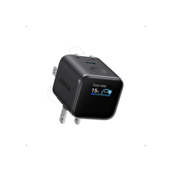 Anker Nano Smart Display Charger, 45W Max Fast Charger USB C for iPhone 17