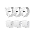 iPhone 17 16 15 Charger Fast Charging 3 Pack USB C Charger Block Type C Chargers