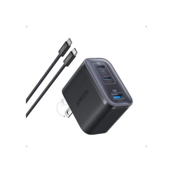 Anker Nano 70W Max 3-Port Fast Charger USB C, Type C Charger Fast Charging