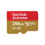 SANDISK 256GB Extreme microSDXC UHS-I Memory Card with Adapter - C10, U3, V30