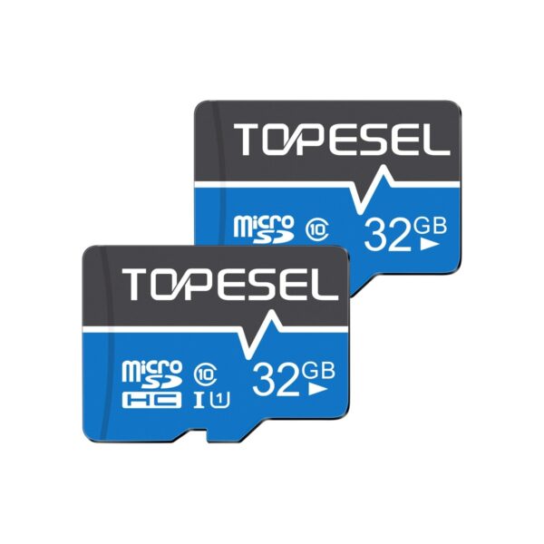 TOPESEL 32GB(The Actual Usable Capacity is 28.8GB) Micro SD Card 2 Pack Memory
