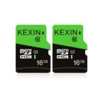 KEXIN 16GB Micro SD Card 2 Pack with SD Adapter microSDHC Memory Card UHS-I C10