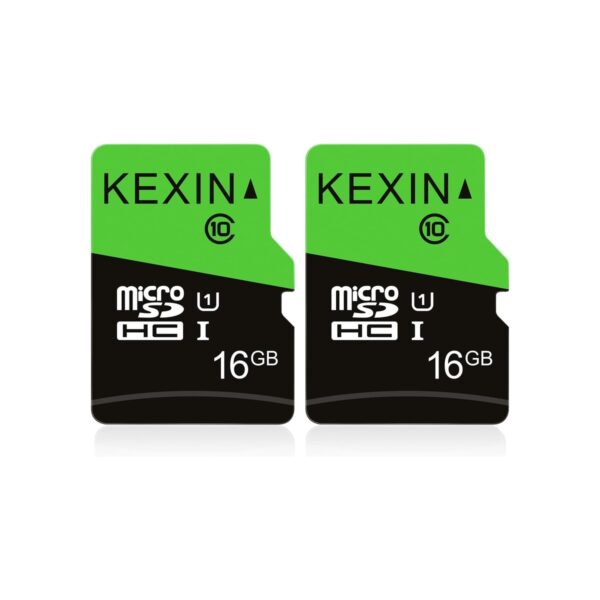 KEXIN 16GB Micro SD Card 2 Pack with SD Adapter microSDHC Memory Card UHS-I C10