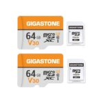 GIGASTONE 64GB Micro SD Card 2-Pack, V30 4K Video Recording, Surveillance