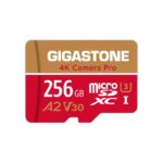 【5-Years Data Recovery】 GIGASTONE 256GB Micro SD Card, 4K Camera Pro